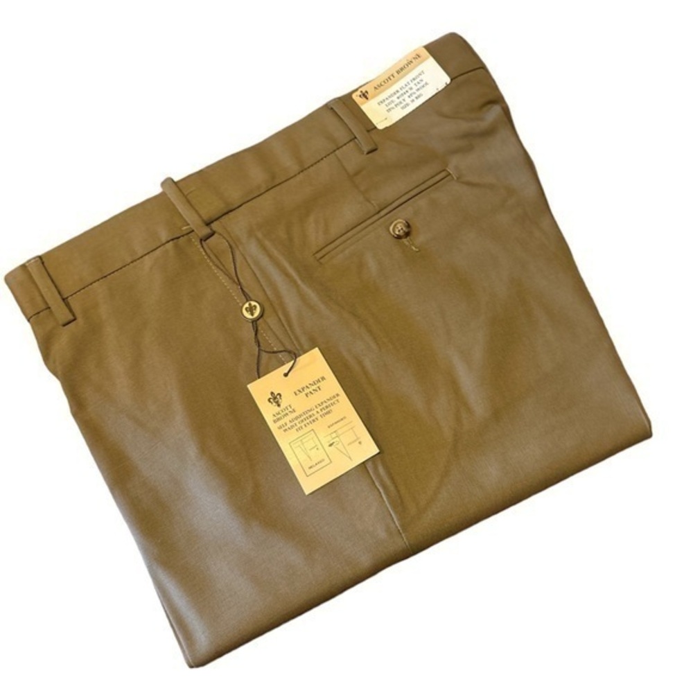 Ascott Browne Flat Front Wool Blend Pants - 38 Regular Unhemmed - NWT